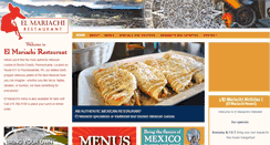 Desktop Screenshot of elmariachiplumstead.com